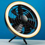 JISULIFE FA17 Rechargeable Outdoor Ceiling Fan with LED Light – Portable, Silent & Long Battery Life