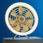 JISULIFE FA17 Rechargeable Outdoor Ceiling Fan with LED Light – Portable, Silent & Long Battery Life